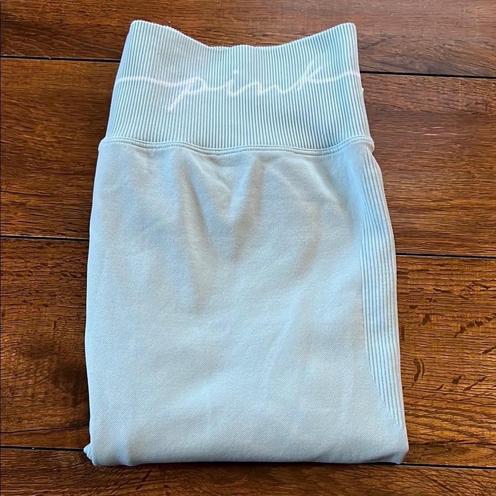 Pink Active Light Blue Leggings
